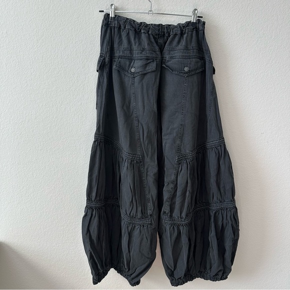 FREE PEOPLE MOVEMENT LAST WORD PARACHUTE PANTS WASHED BLACK SZ M - Picture 8 of 10